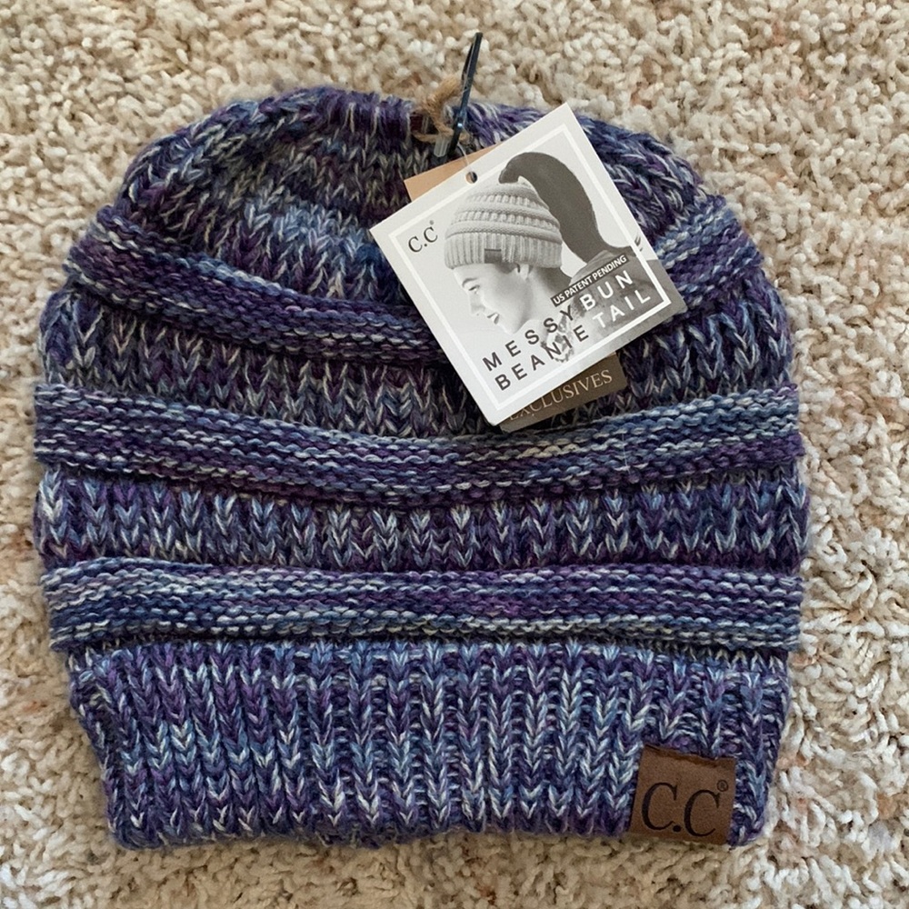 CC Messy Bun Beanie